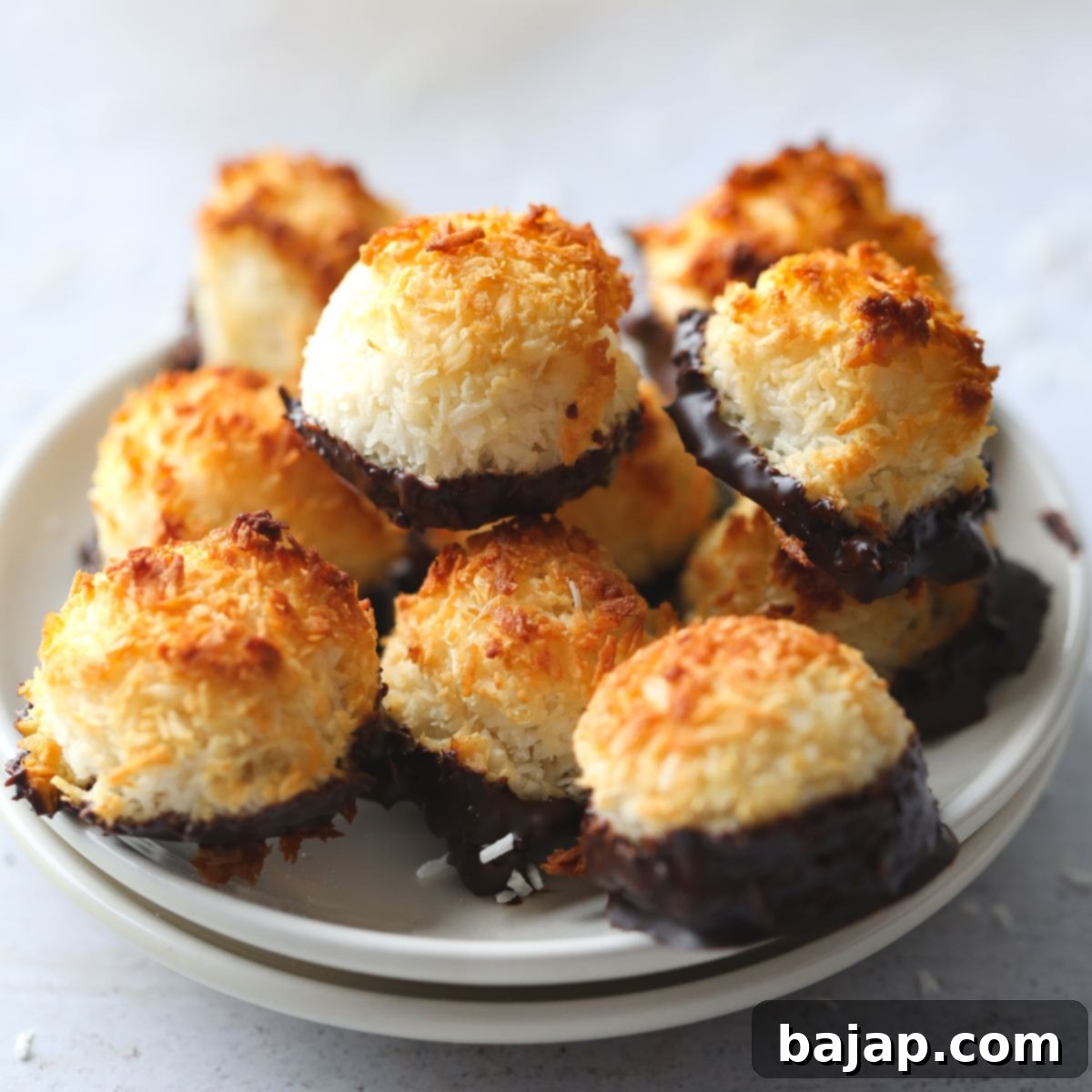 Beyond the Bowl What to Do with Melted Chocolate 7 coconut macaroons