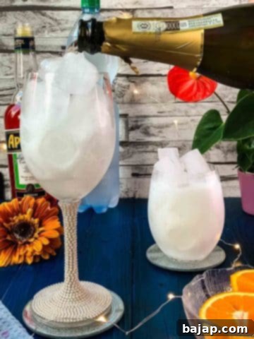 Start with the prosecco.