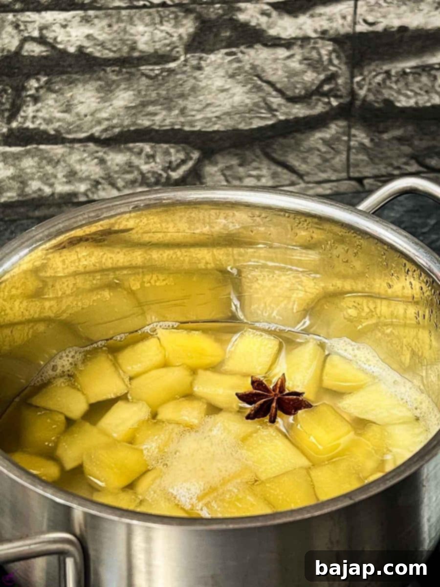 Infuse your apple compote with star anise!