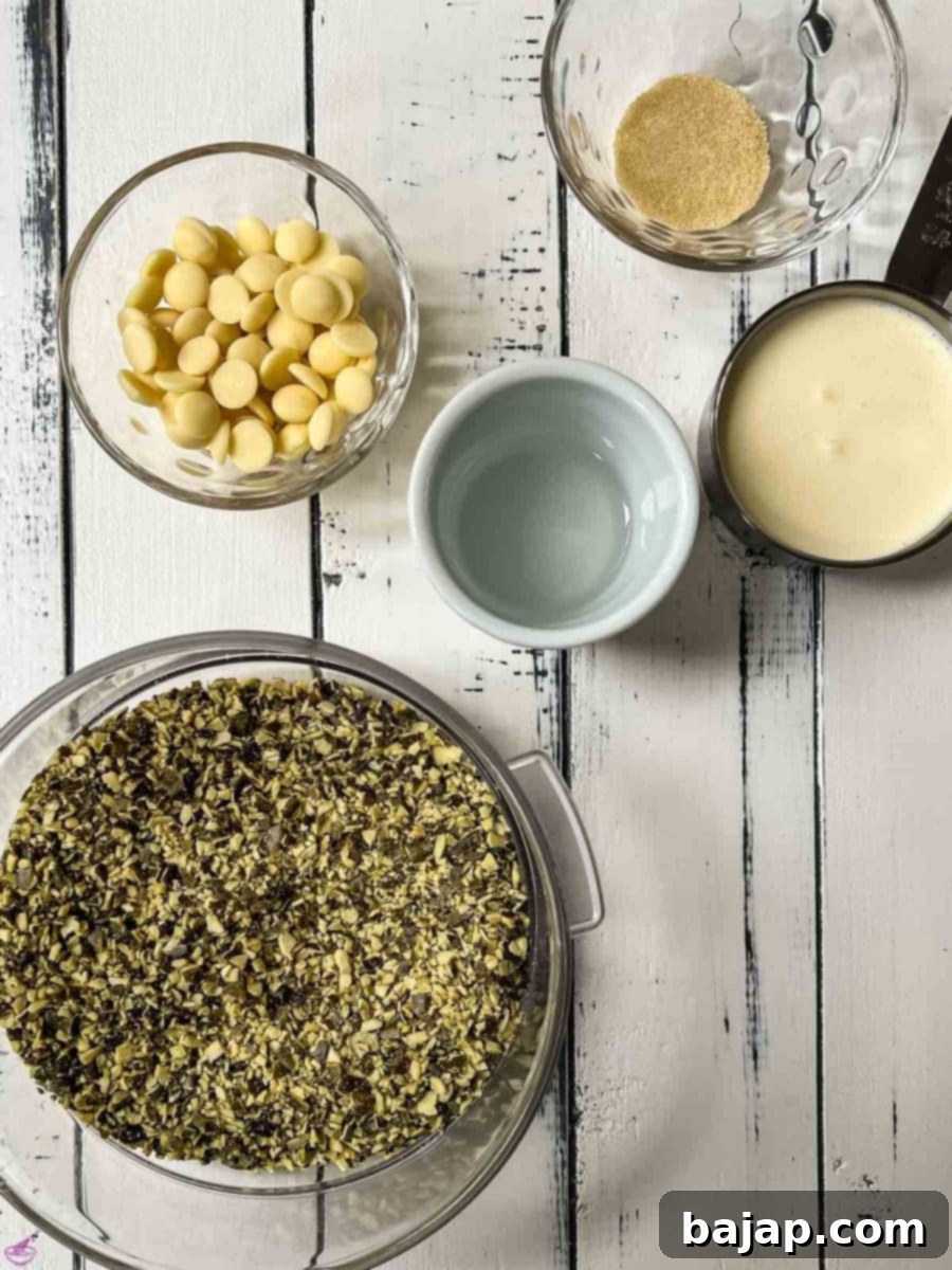 Ingredients for the glaze