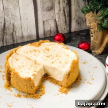 Ready to eat eggnog cheesecake - The subtle ginger flavor in the crust and the nutmeg notes in the filling make this cheesecake a true taste sensation.
