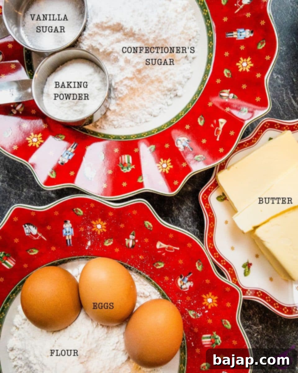 A vibrant selection of ingredients for a delicious and easy chestnut bundt cake.