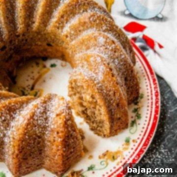 Delicious Chestnut Bundt Cake with an intense chestnut flavor. Perfect for entertaining guests or a cozy coffee snack.