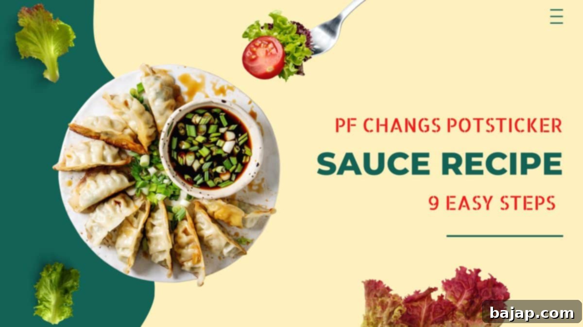 Feature Image - Delicious homemade potsticker dipping sauce in a bowl with potstickers