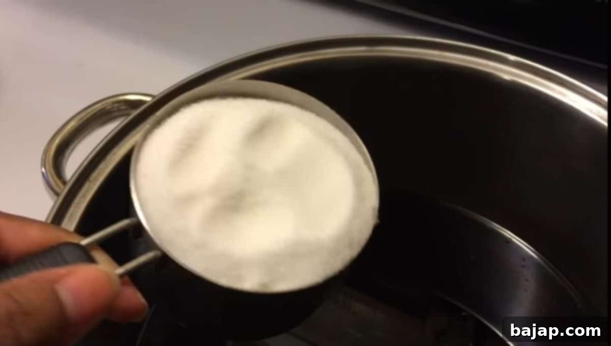 Add one cup of sugar