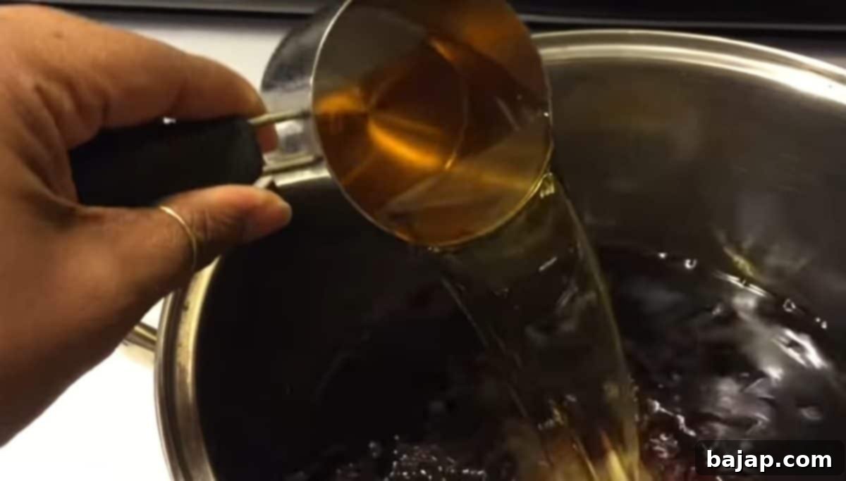 For best results, add one cup of apple cider vinegar.
