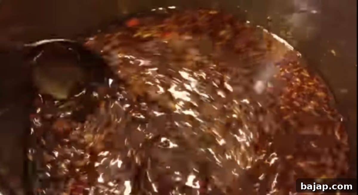 Stir your sauce properly.
