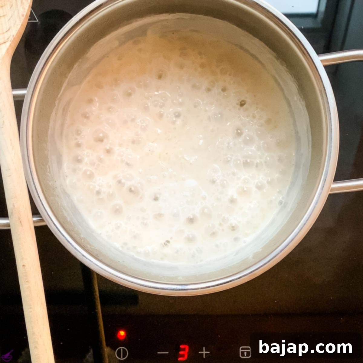 With time, the pudding rice will thicken.