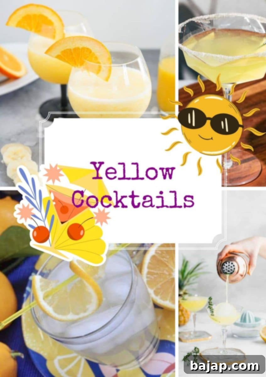 40 Yellow Cocktail Recipes