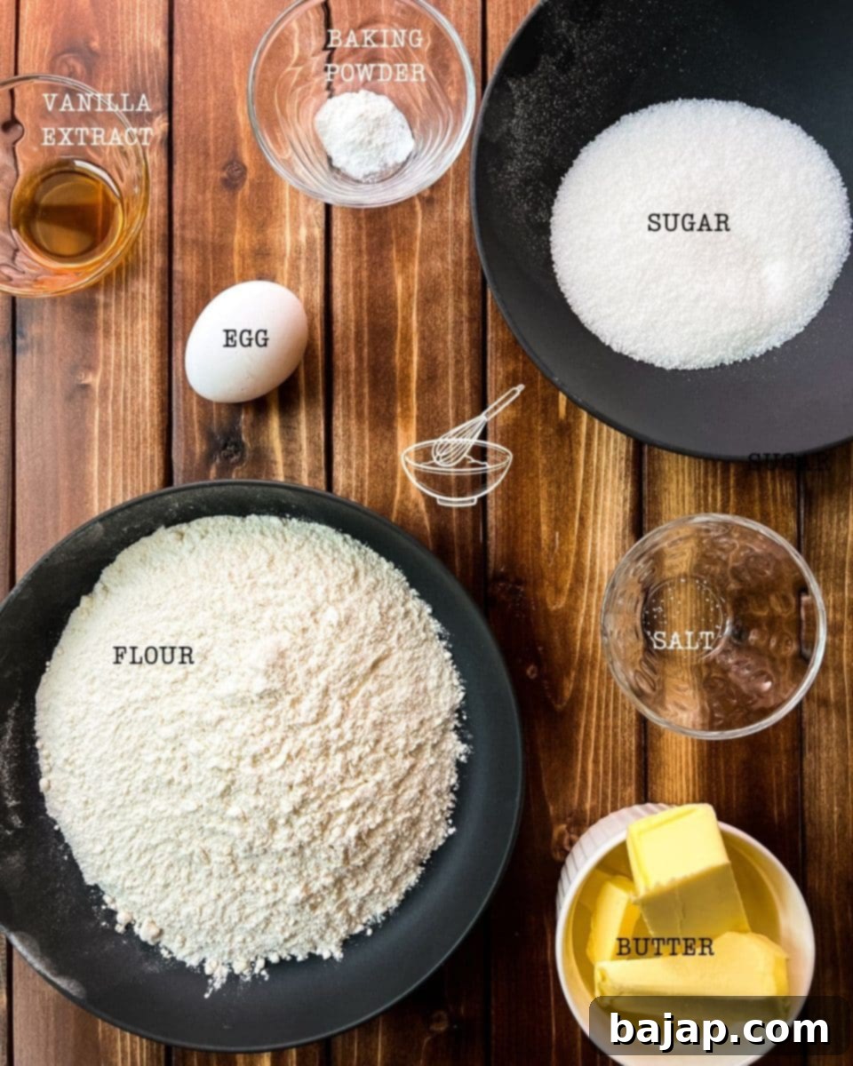 A few simple ingredients are required to make theses gorgeous no chill sugar cookies!