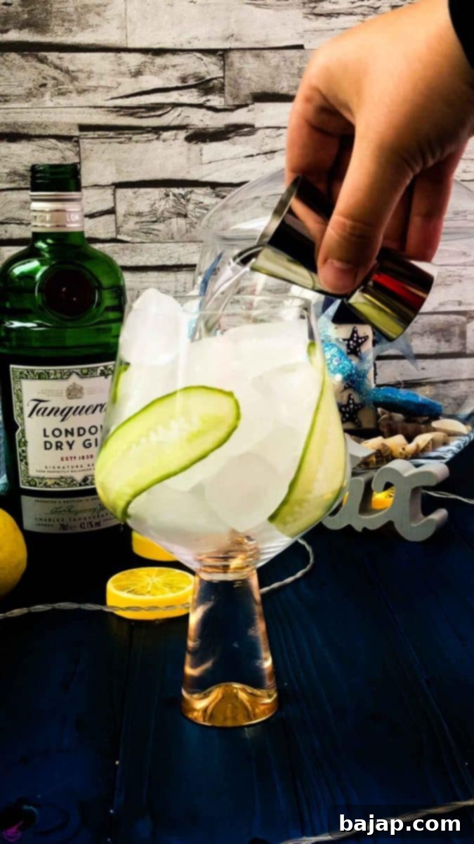 Add the gin.
