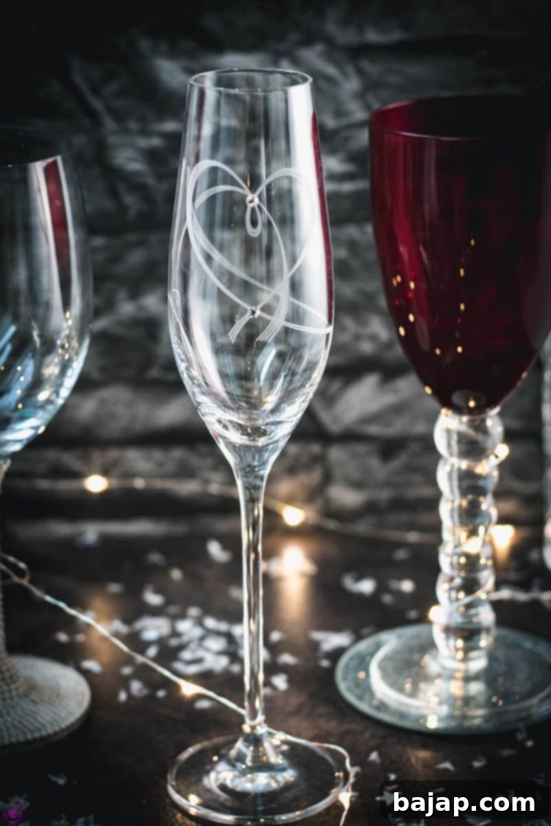 Mastering Tall Glassware: Elevate Every Sip 3 A variety of gorgeous wine, sparkling wine, and collins glasses placed in dark room.