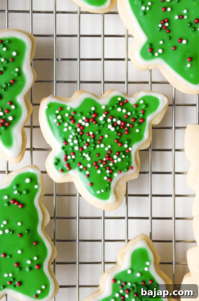 Easy sugar cookies, perfect for decorating, with sharp, beautiful edges.