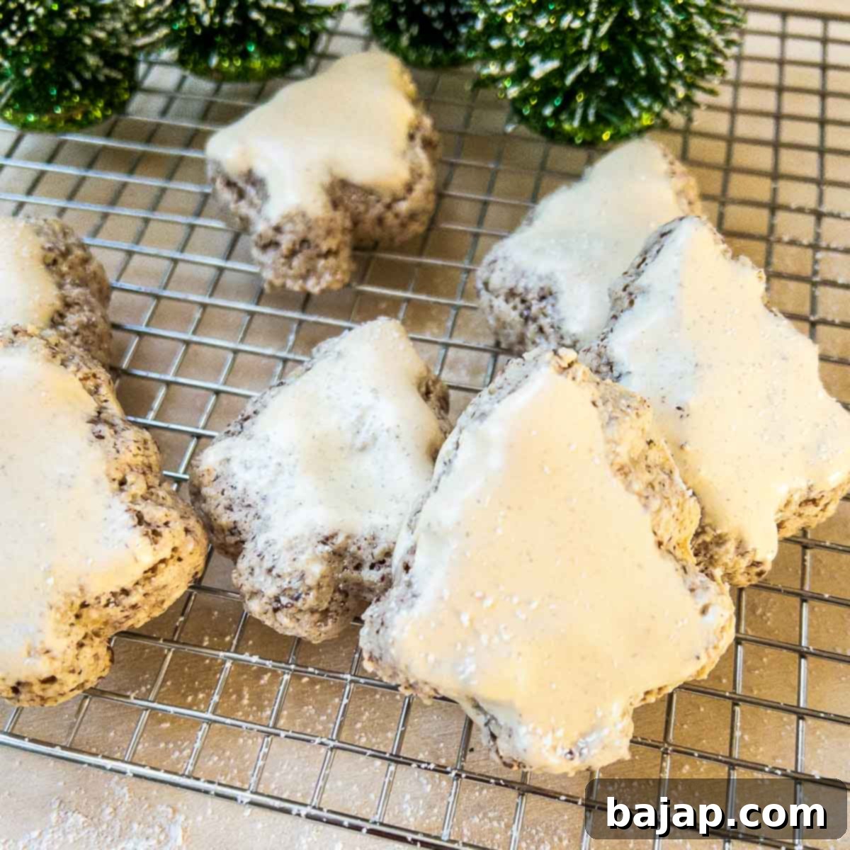 Ready-to-eat Zimtsterne, German cinnamon star cookies.