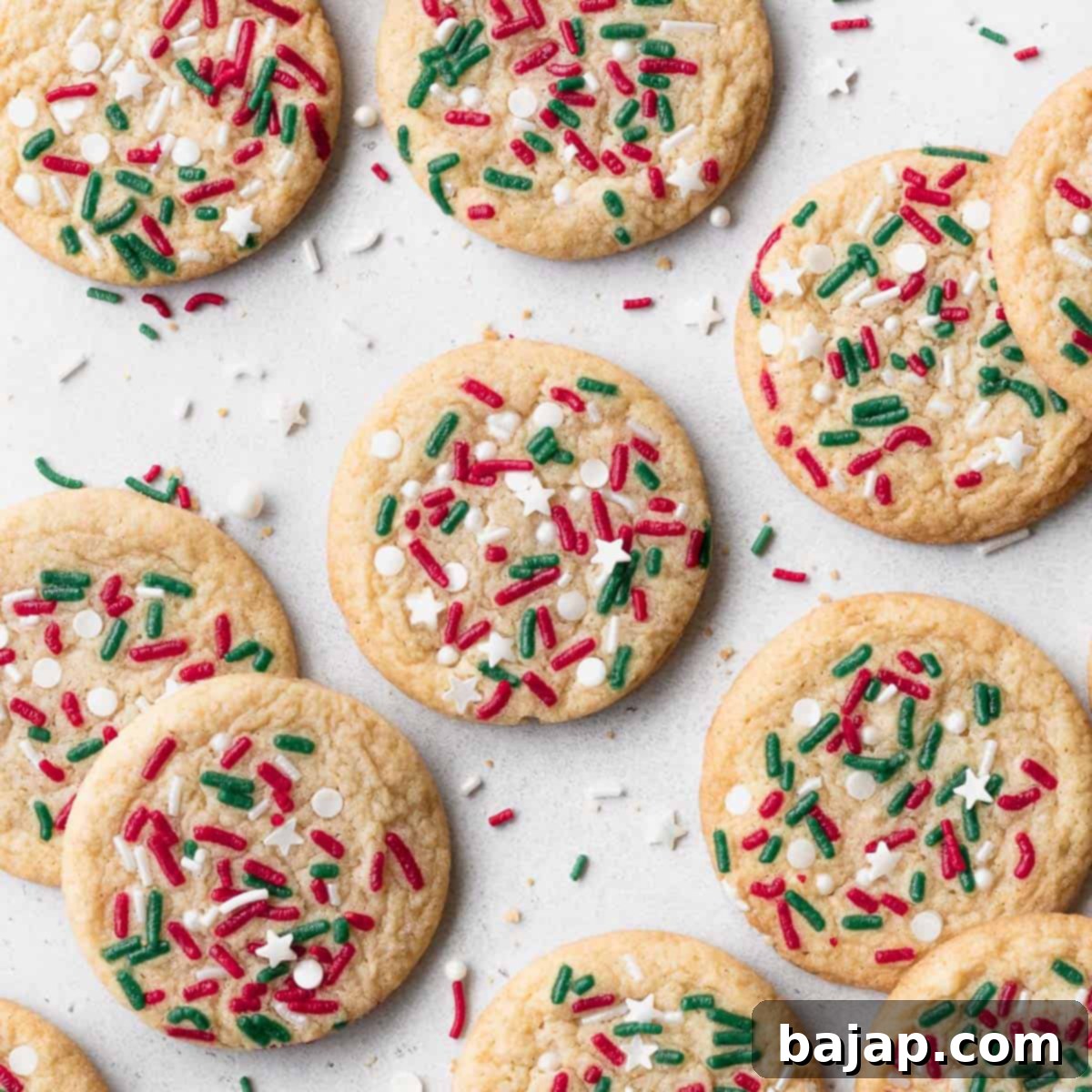 Gluten-free Christmas cookies, chewy with crispy edges