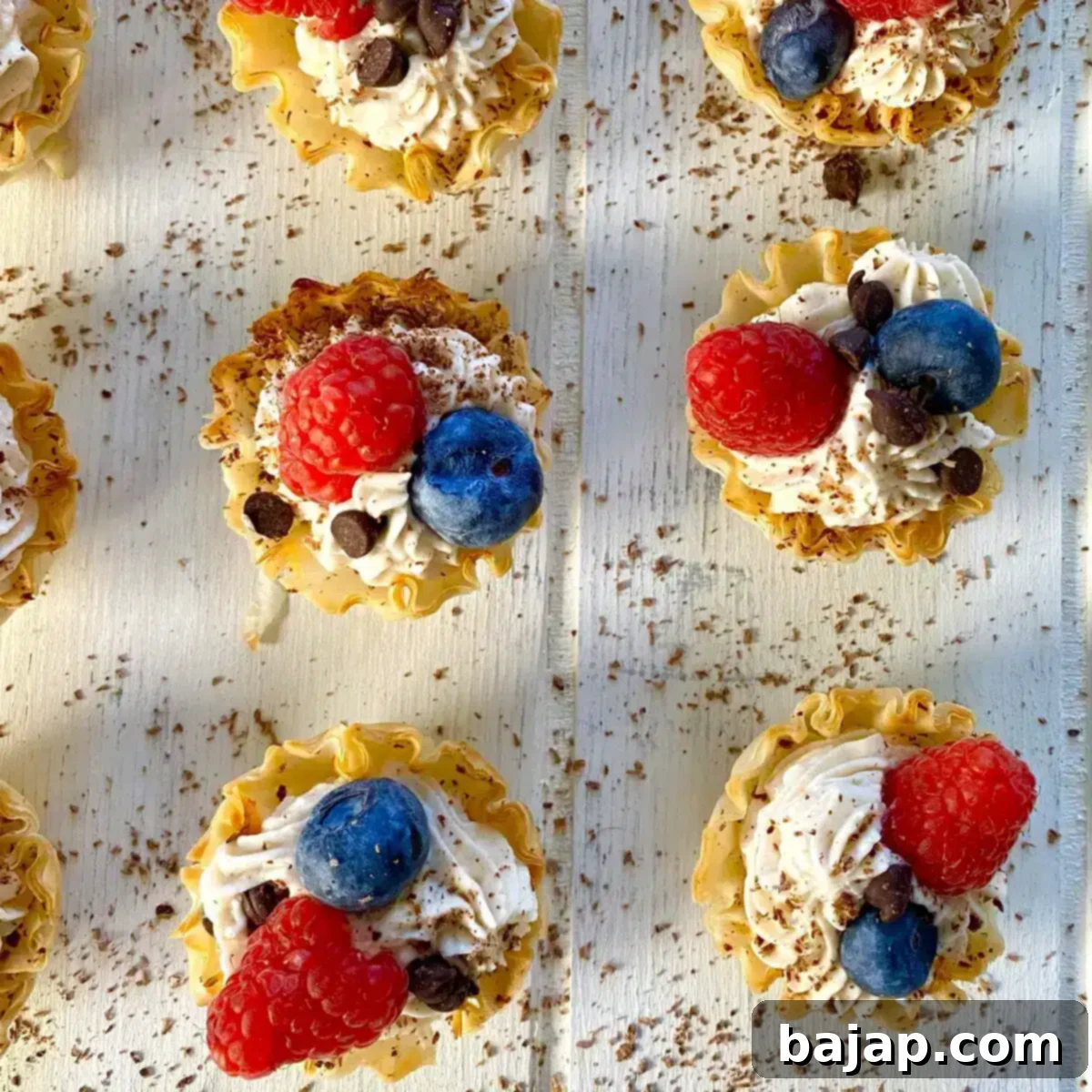 Cupid's Kitchen Valentine's Day Treats 29 Tiny Philadelphia no-bake mini cheesecakes served in delicate phyllo cups.