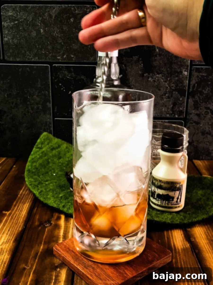 Stir your cocktail ingredients thoroughly with a bar spoon.