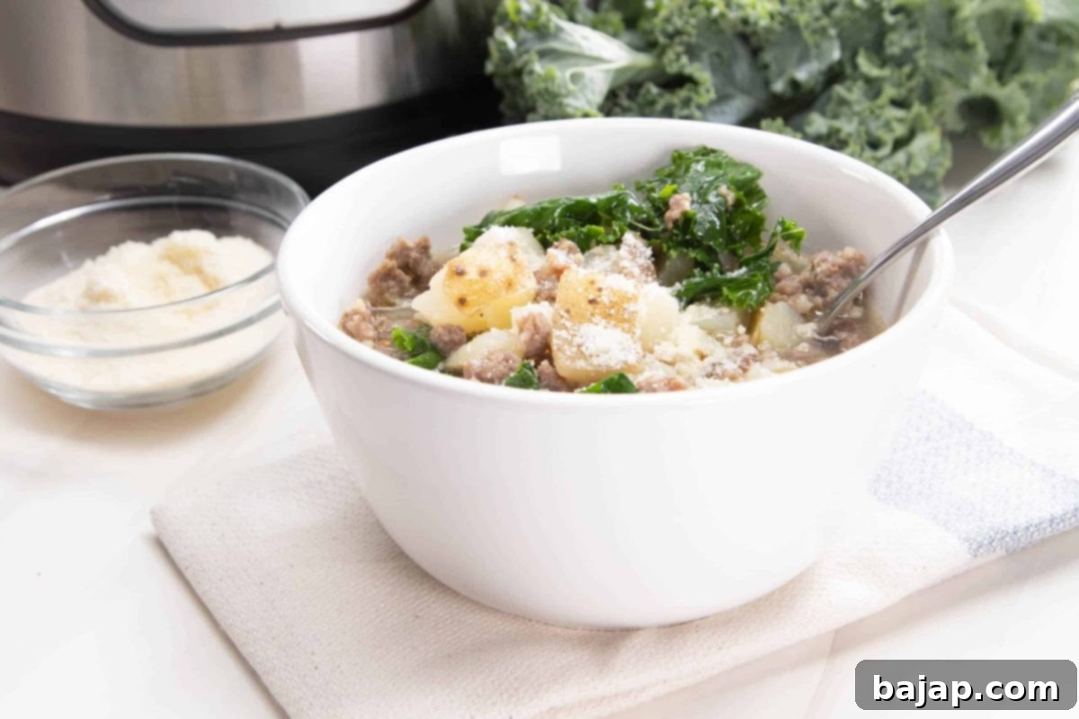 This ZUPPA TOSCANA OLIVE GARDEN COPYCAT RECIPE is perfect for the holiday season. Made in the instant pot, giving you more time to be with family celebrating Christmas.