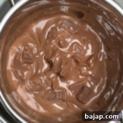 melted chocolate couverture