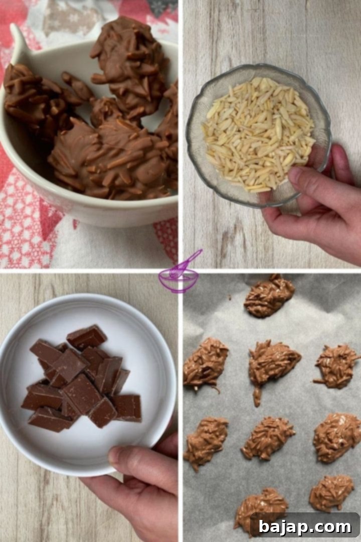Step-by-step process of making haystack cookies