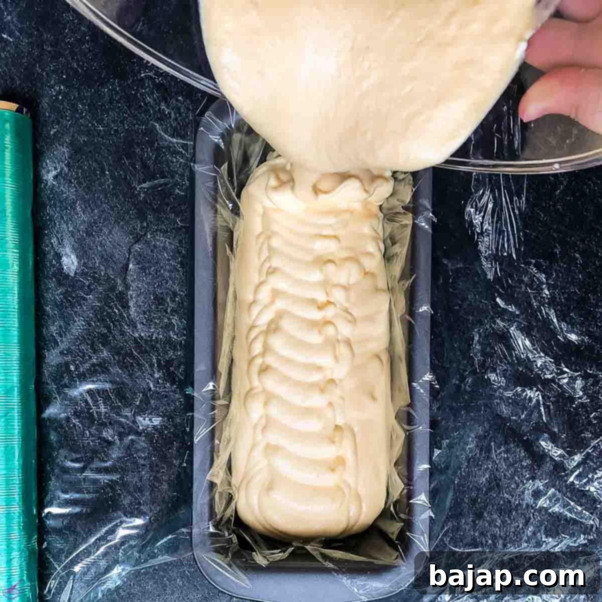 Luscious No-Churn Egg Liqueur Parfait 7 Fill the loaf pan with the parfait mixture.