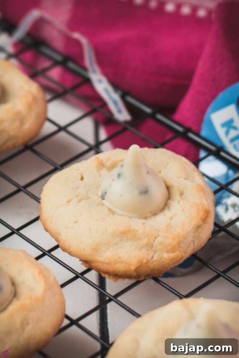 Gorgeous Cookies 'n Cream Blossom Cookies placed on cooling rack.