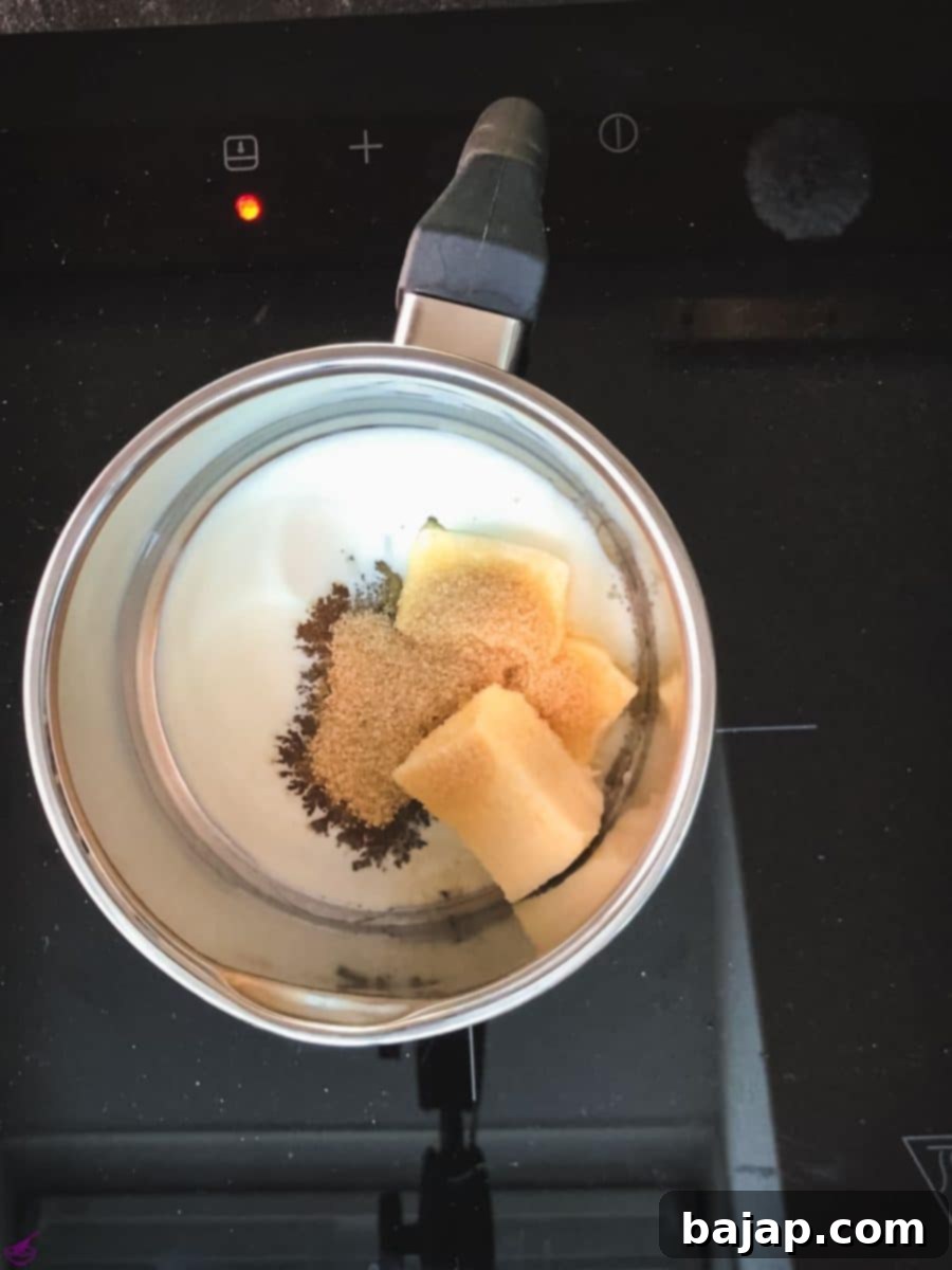 Easy Small Batch Dried Apricot Muffins 5 Combine heavy cream, butter, sugar, and honey.