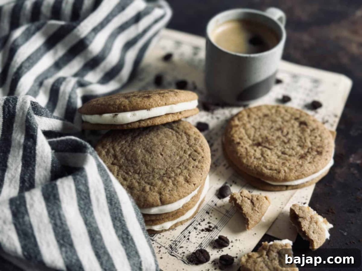 Irresistible Mother's Day Cookies Mom Will Love 26 Soft and chewy Sourdough Coffee Cookies with mascarpone filling