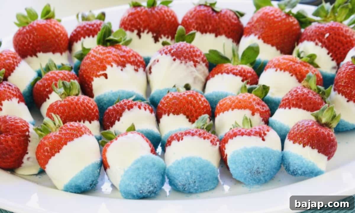 Fourth of July no-bake desserts roundup: Red, White & Blue Strawberries