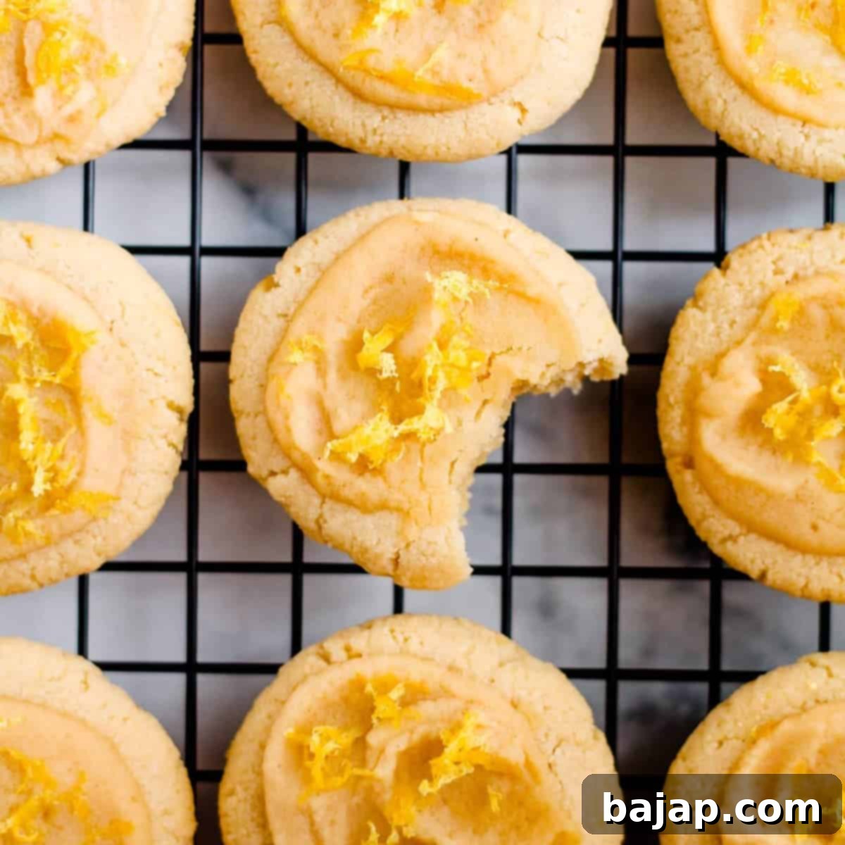 Delicious Almond Flour Lemon Cookies, naturally gluten-free.