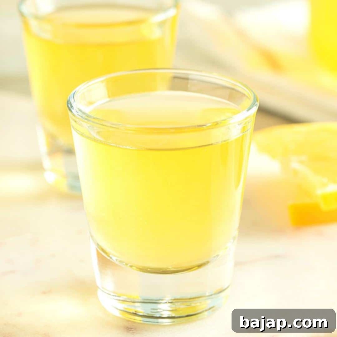 Homemade Limoncello, a delightful Italian liqueur made with four simple ingredients.