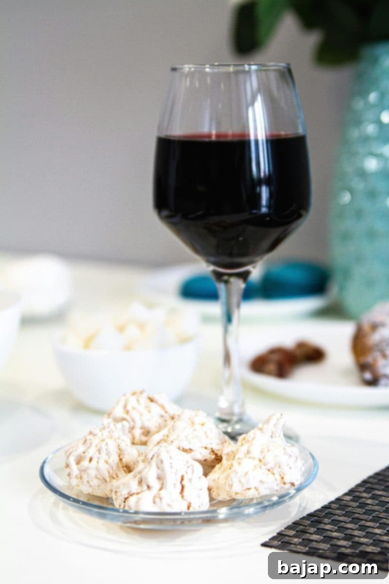 Sweet Harmony Wine Pairings 3 Red wine with coconut meringue.