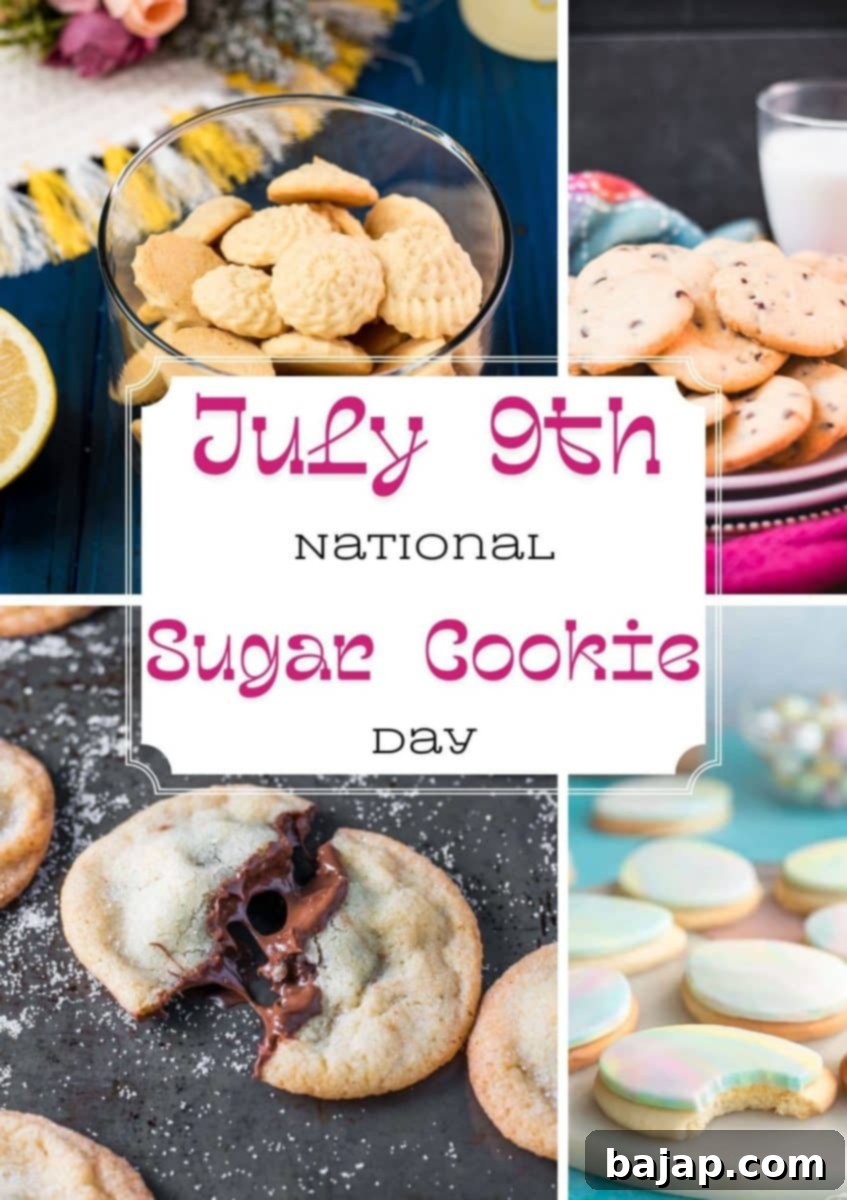 A vibrant display of various decorated sugar cookies, celebrating National Sugar Cookie Day.