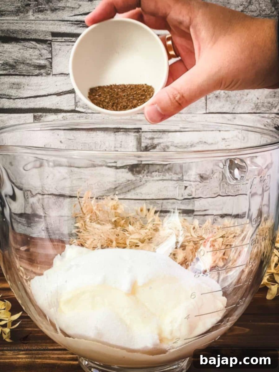 Add all the ingredients to a mixing bowl.