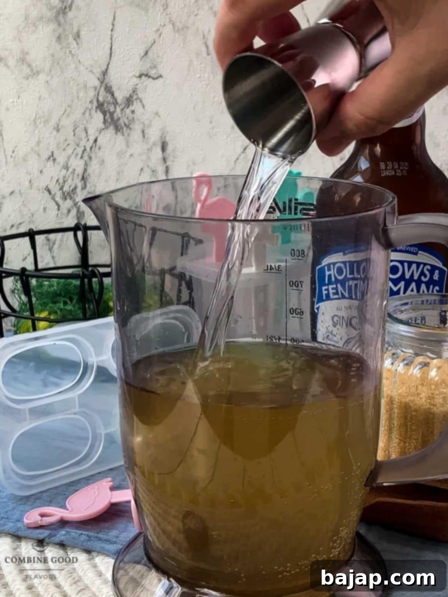 Add the vanilla vodka.