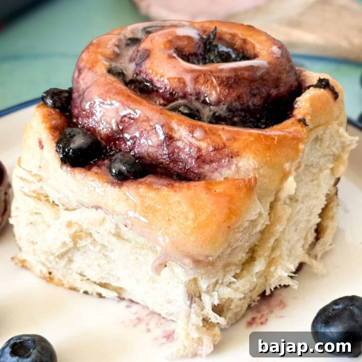 Sourdough Blueberry Cinnamon Rolls