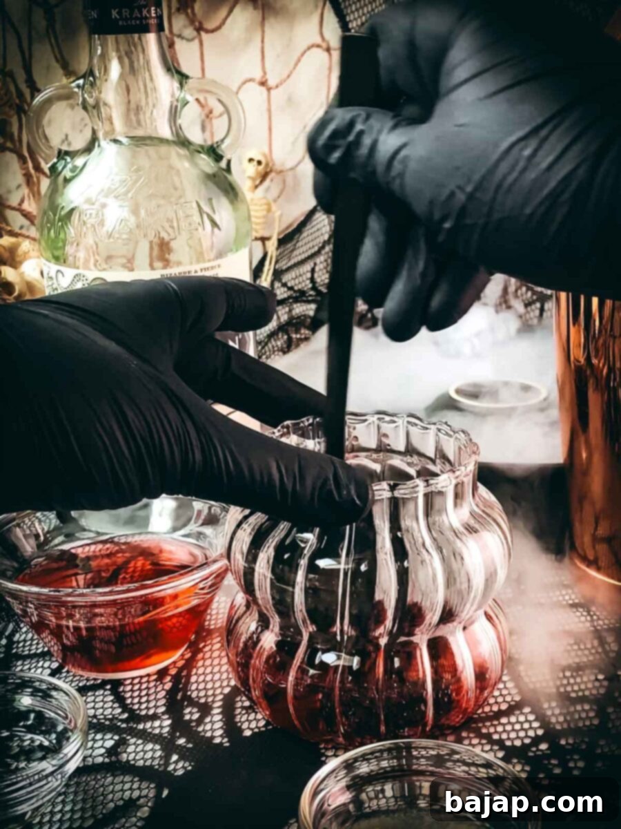 Muddle the cranberries in the serving glass.