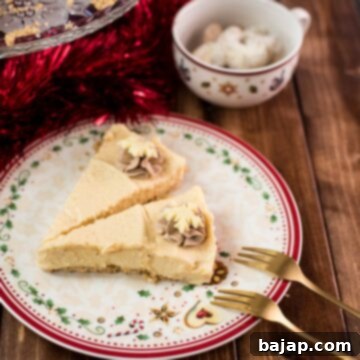 Delicious Christmas cheesecake slices, showing the creamy filling and festive toppings.