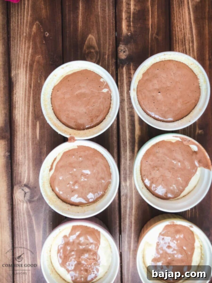 Creamy Baked Rice Pudding 12 Layer the rice mixtures alternately into the prepared ramekins, creating a marbled effect.