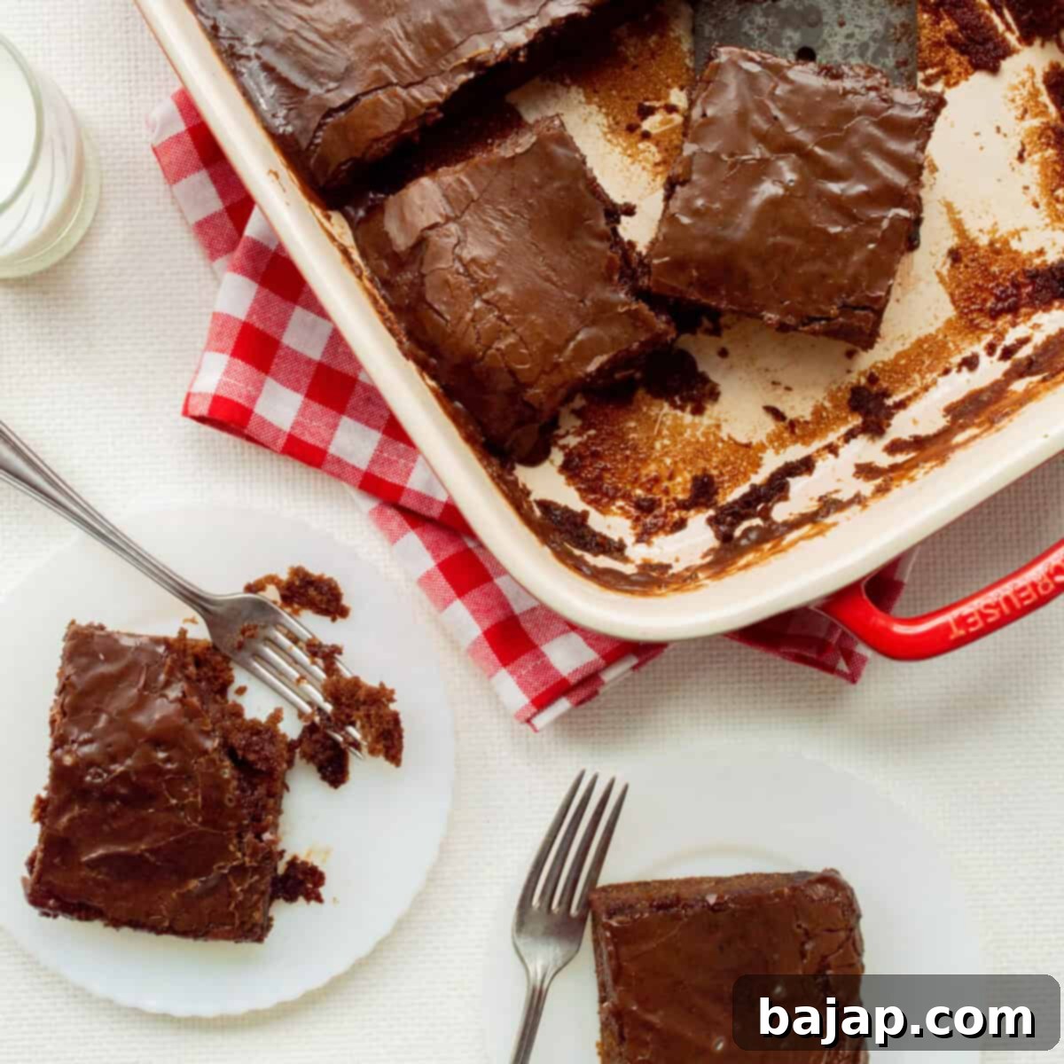 An old-fashioned Southern Chocolate Coca Cola Cake, moist and rich.