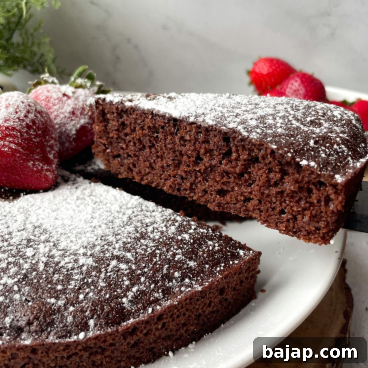 A delightful Almond Flour Chocolate Cake, moist and gluten-free.