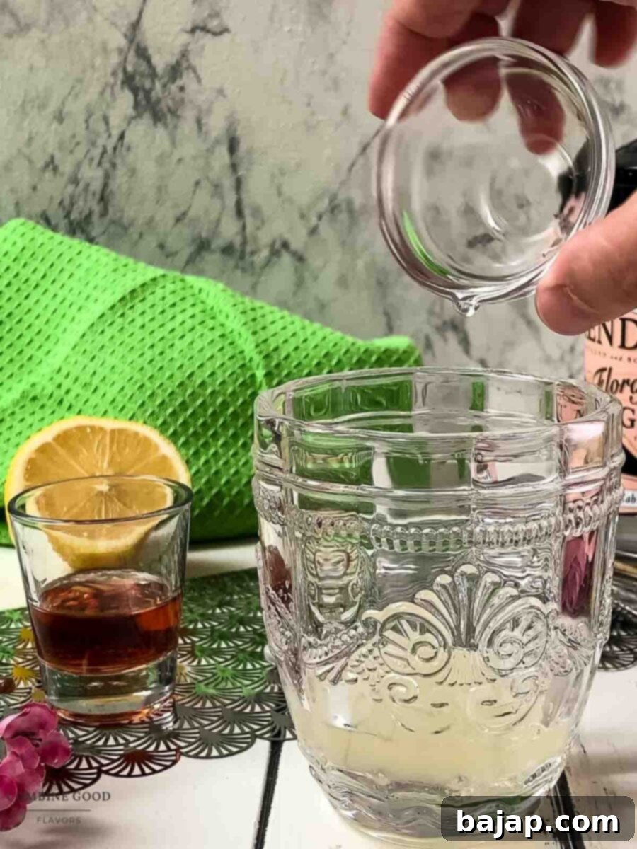 Add simple syrup to the mix.