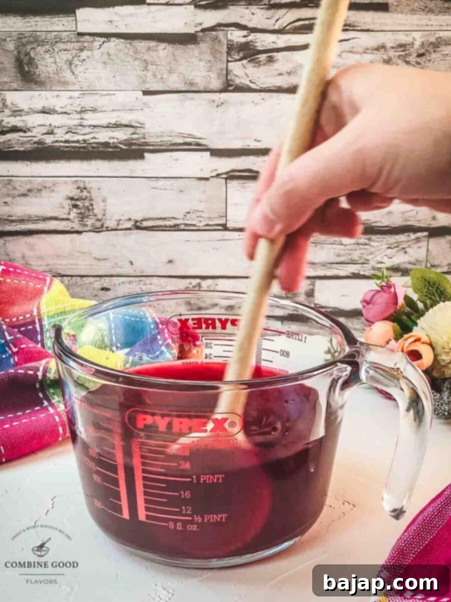 Combine the simple syrup and infused vodka.