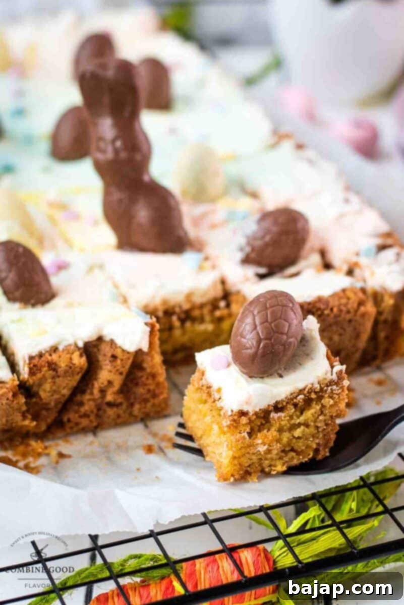 Beautifully sliced Funfetti Easter Sugar Cookie Bars arranged on a cooling rack, showcasing their chewy texture and colorful sprinkles before frosting.