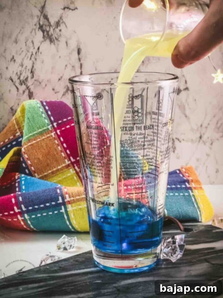 Add lemon juice to the shaker.