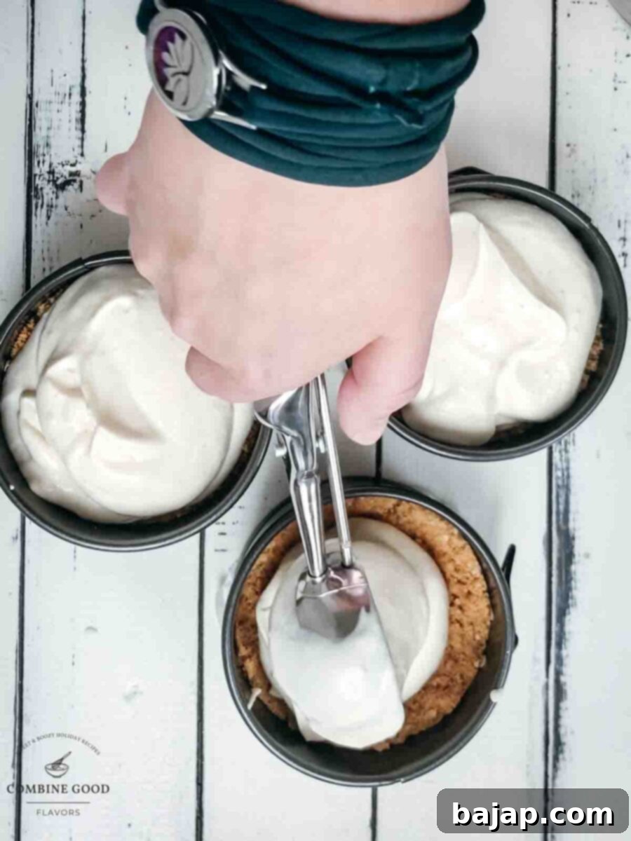 Add 2-3 scoops of ricotta limoncello cream on top of the crust.