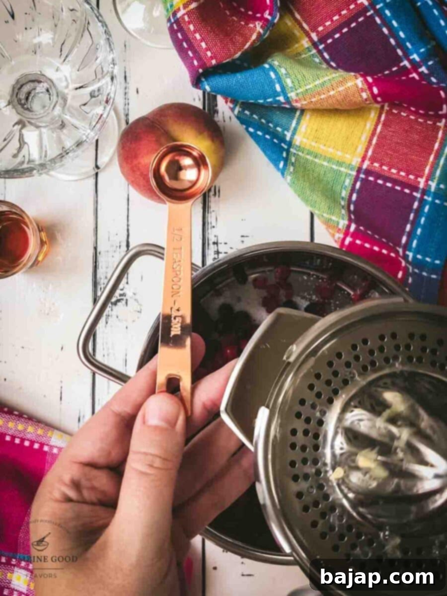 Add lemon juice to the saucepan.