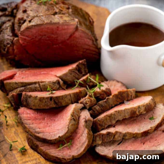 Beef Tenderloin Roast with Wine Sauce