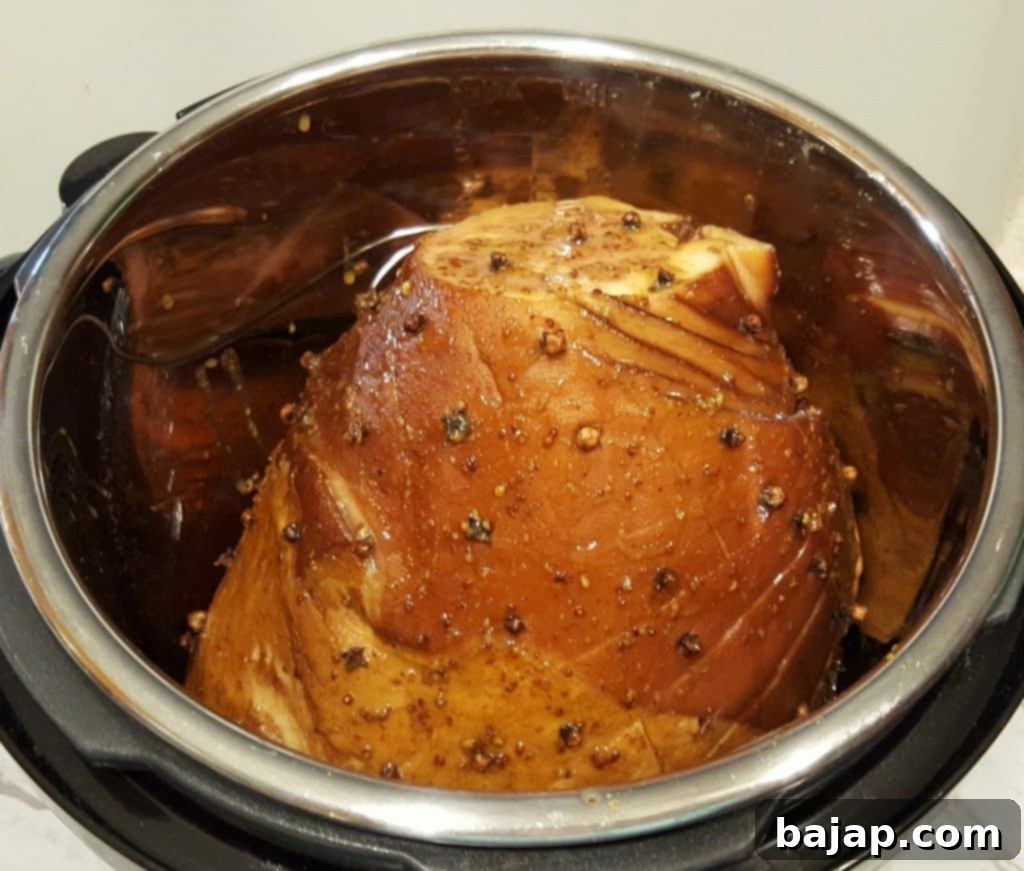 Pressure-Cooker-Maple-Glazed-Holiday-Ham