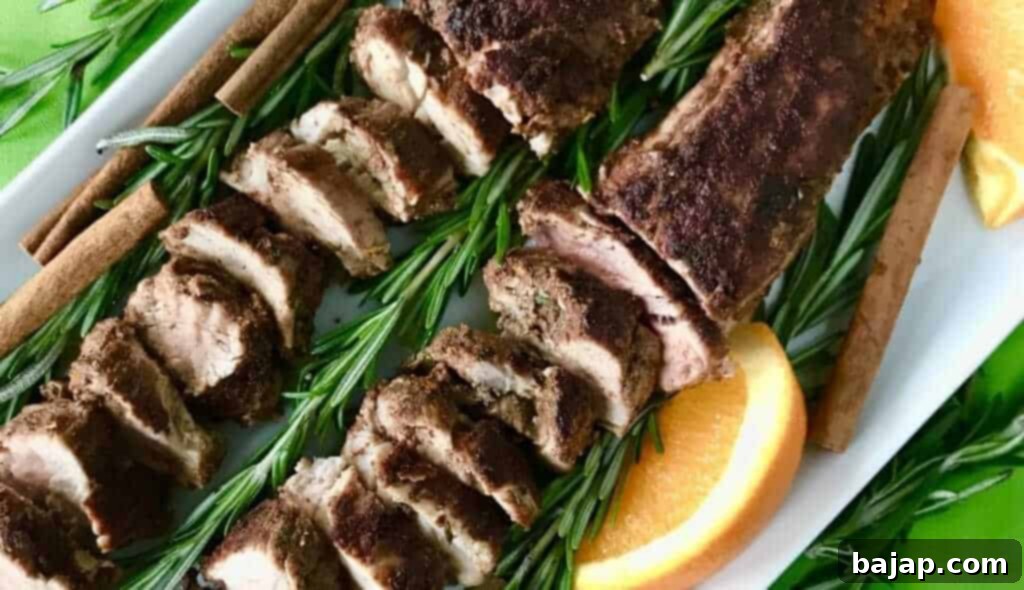 Christmas spiced pork tenderloin